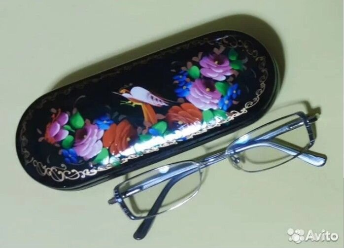 Футляр д/очков Жостовская роспись Ручная работа