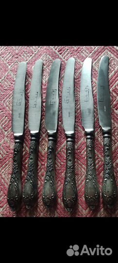 Ножы столовые мельхиор зиш