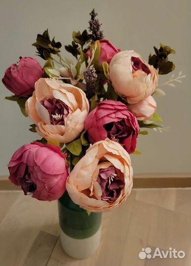 Букет цветов / искусственный пион