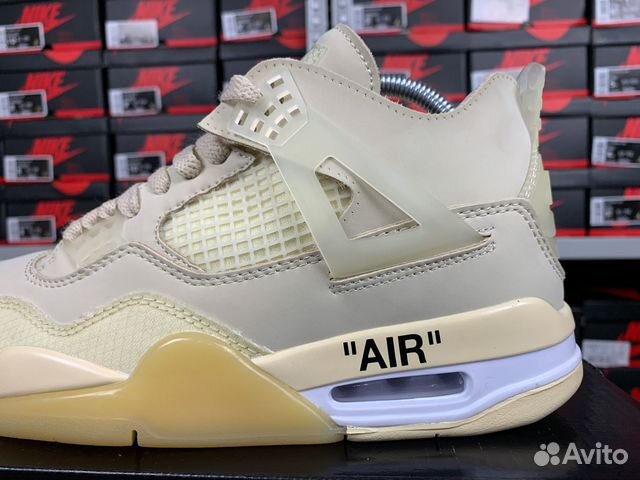 Кроссовки Nike Air Jordan 4 Retro Off-White-Sail