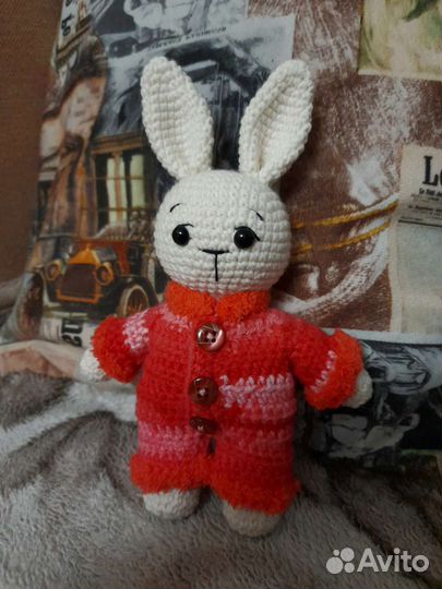Вязаный зайка