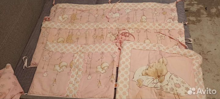 Бортики и балдахин в кроватку