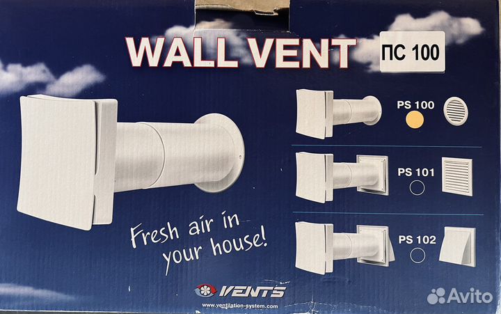 Проветриватель стенной Вентс пс 100