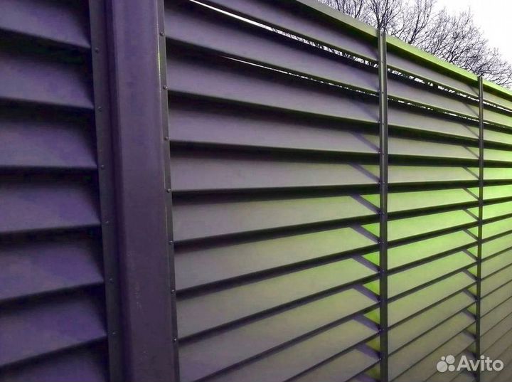 Заборы жалюзи под ключ