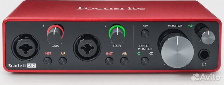 Focusrite Scarlett 2i2 Studio 3rd gen комплект