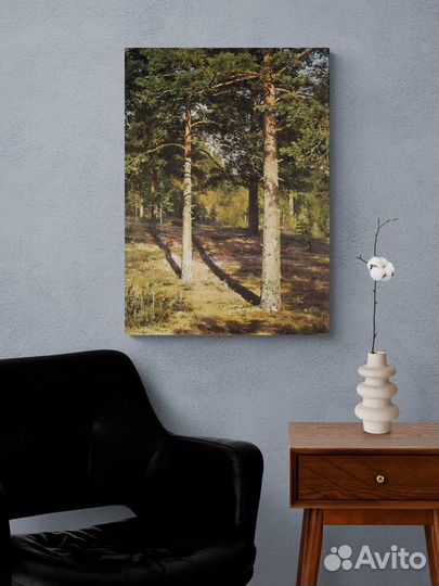Картина Шишкин / Сосны, освещенные солнцем