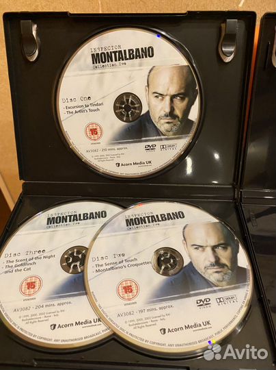 DVD на итальянском сериал «Инспектор Монталбано»