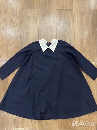 Школьное платье синее