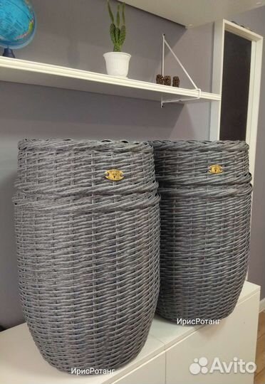 Оплетение бочки ротангом