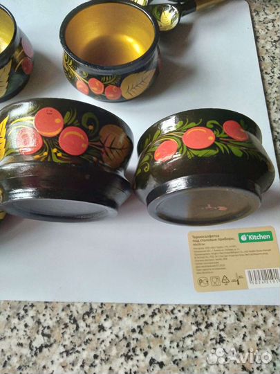 Деревянная посуда хохлома СССР