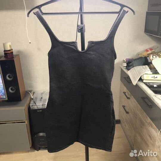Джинсовое платье zara xs