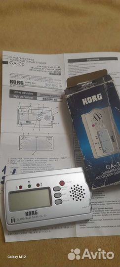 Тюнер для гитары korg ga-30