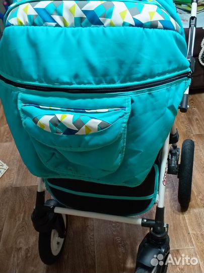 Коляска 3 в 1, трансформер, польская, Indigo