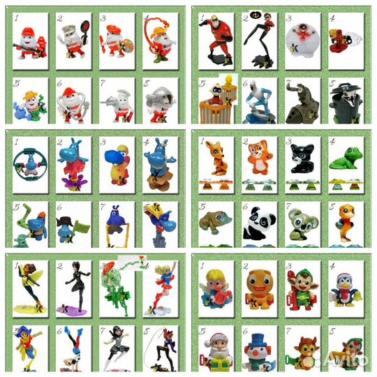 Продам серии игрушек из киндеров