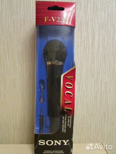 Микрофон Sony F-V220 проводной, новый