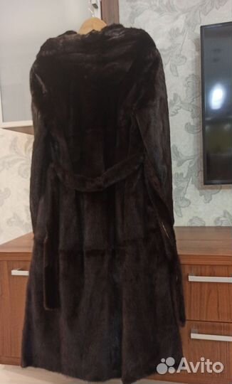 Шуба норковая с капюшоном 46 48