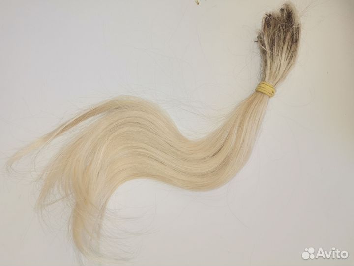 Волосы для наращивания блонд 35 см