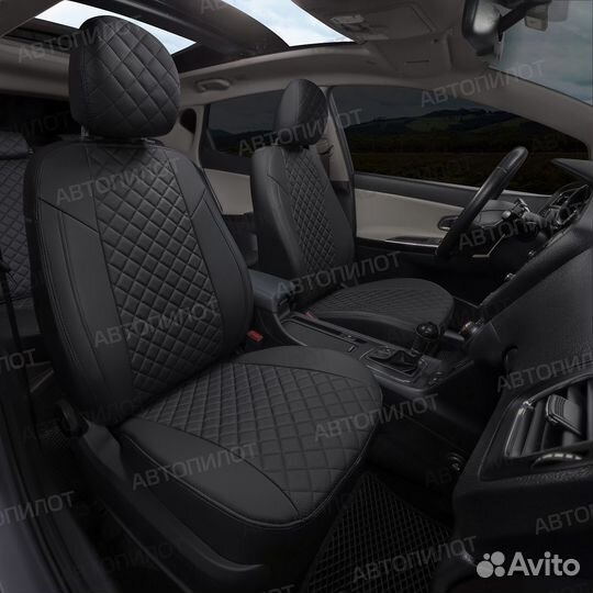 Чехлы для Mitsubishi Outlander III с 12г., экокожа