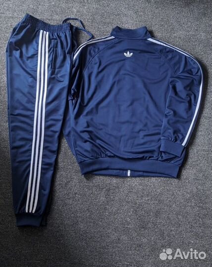 Спортивный костюм Adidas Indigo white батал