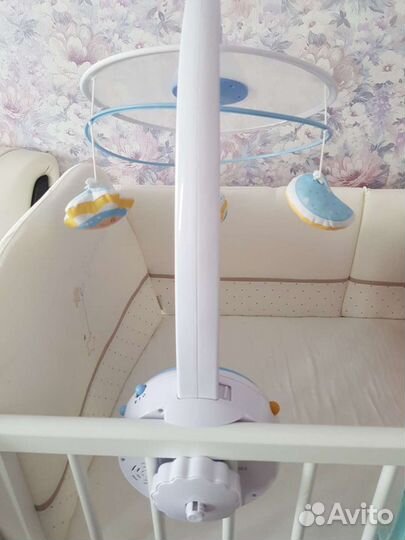 Мобиль на кроватку chicco волшебные звезды голубой
