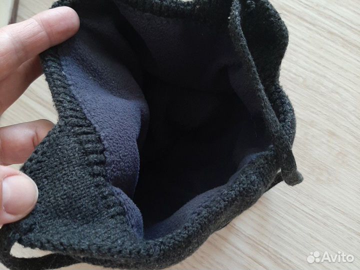 Шапка осень-зима на мальчика 1-2г. с флиской