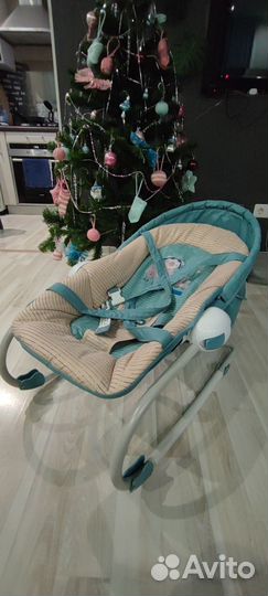 Шезлонг для новорожденных Babytone Blue