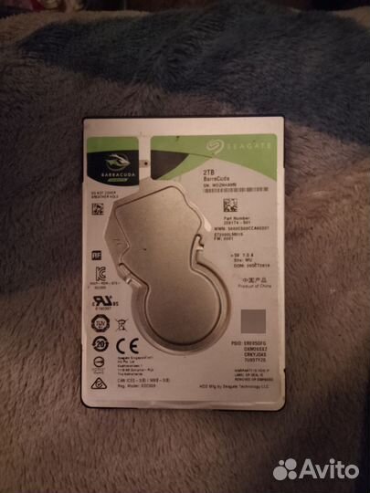 Жесткий диск hdd 2тб 2.5 seagate barracuda