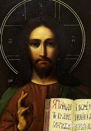 Икона господь вседержитель. 19 век
