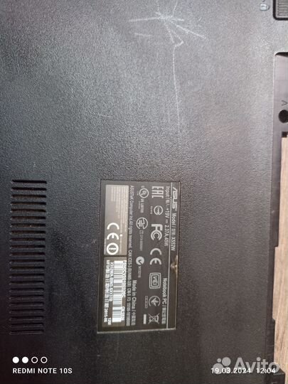 Поддон ноутбука asus x552w