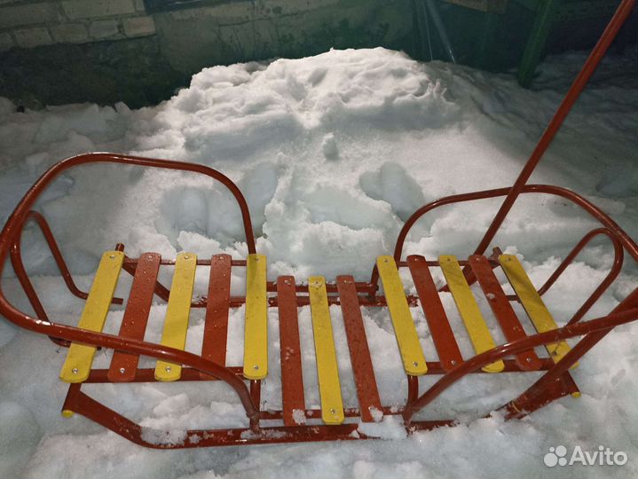 Детские санки двойные