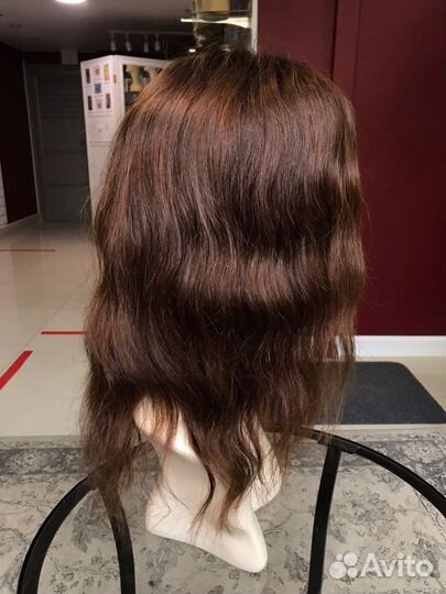 Парик система из натуральных волос (40см)