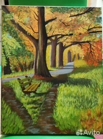 Картина акрилом на холсте