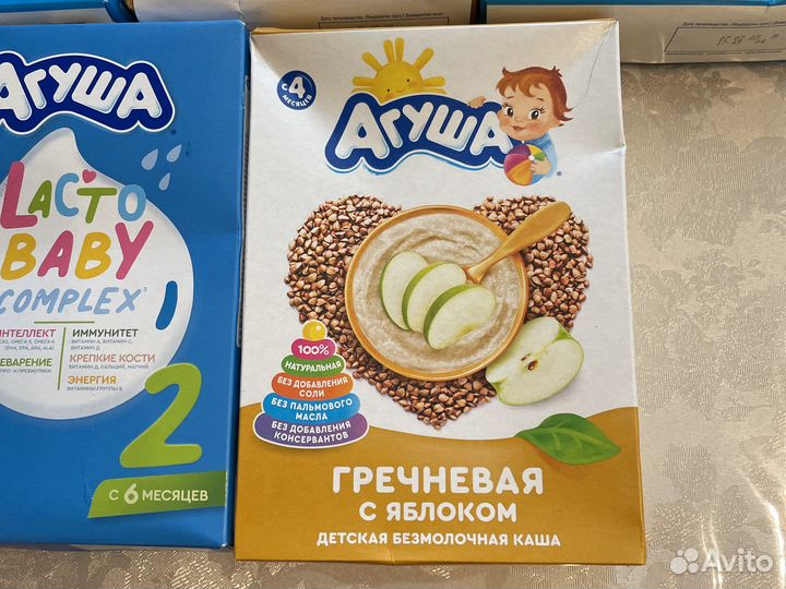 Пюре агуша, каши