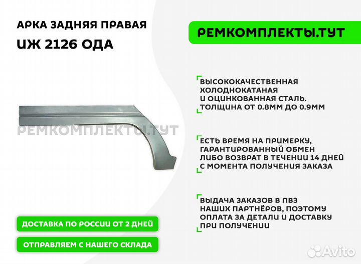 Арка задняя правая иж 2126 Ода