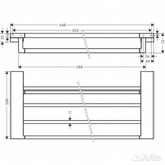 Hansgrohe 41751140 Полотенцедержатель