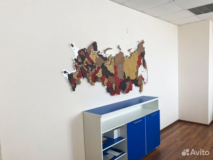 Карты России из дерева Артём