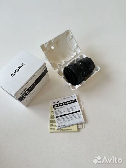 Обьектив sigma 18-50 sony e