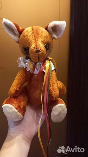 Игрушка ручной работы, плюшевый кенгурёнок