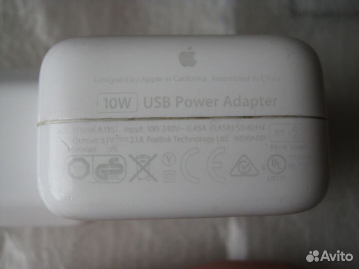 Блок питания Apple usb power adapter 10w. Оригинал