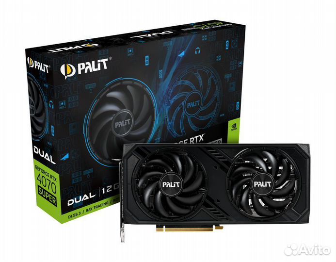 Видеокарта rtx 4070 dual super 12 новая
