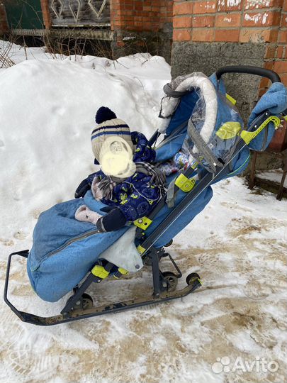 Коляска санки