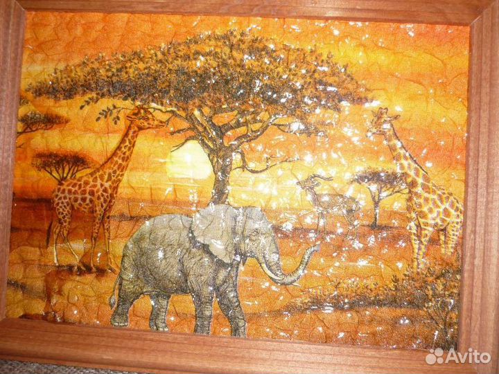 Картина на яичной скорлупе