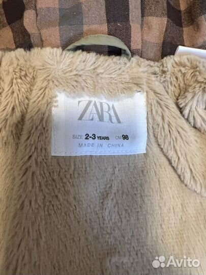 Парка Zara оригинал размер 98
