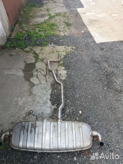 Глушитель с насадками на Touareg 3.0L 2002-2010г.в