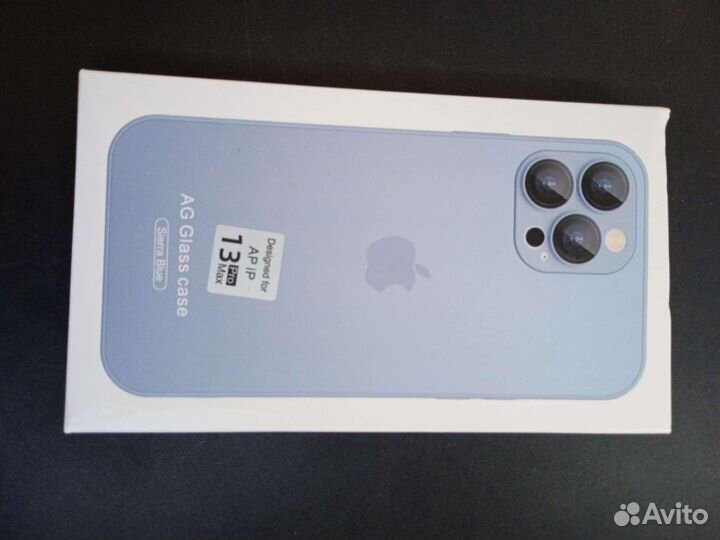 Стеклянный матовый чехол iPhone 13