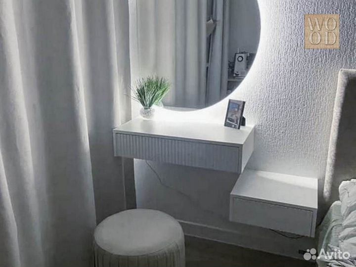 Прикроватная тумба и подвесная консоль комплект