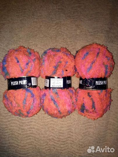 Пряжа плюшевая Plush Print