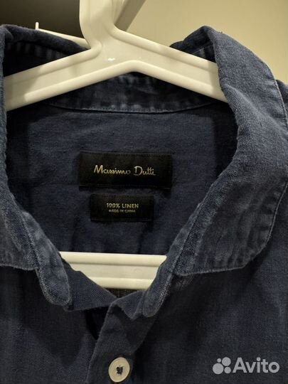 Льняная рубашка massimo dutti