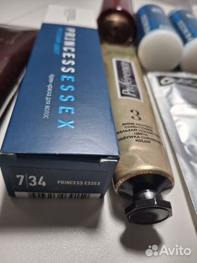 Набор красок и кондиционеров estel gliss kur