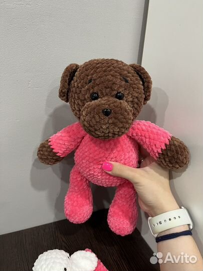 Мишка в пижаме плюшевый